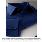 Camicia blu Jacquard